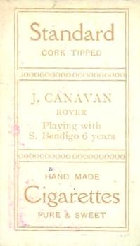 1906-07 Sniders and Abrahams Australian Footballers - Victorian Country Players Series C #NNO J. Canavan Back